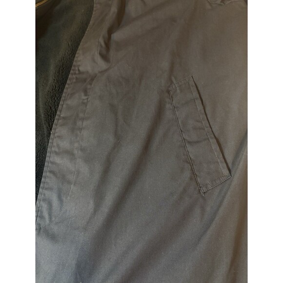 Vintage Military All Weather Trench Coat DSCP Removable Lining Navy Black 46L - Picture 9 of 10